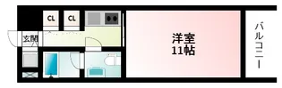 デュオン新大阪レジデンス【15階】の間取り