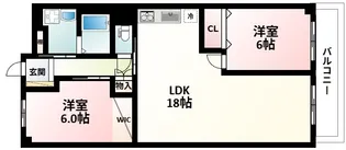 新大阪グランドハイツ 1号棟【11階】の間取り