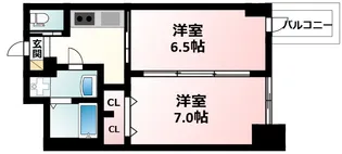 コンフォリア・リヴ新大阪WEST【4階】の間取り