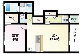サニーレジデンス西三国C【1階】の間取り