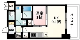 小西マンション【6階】の間取り