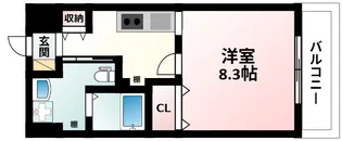 ドライバウム江坂【10階】の間取り