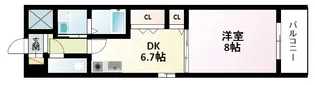 パストラーレ江坂【3階】の間取り