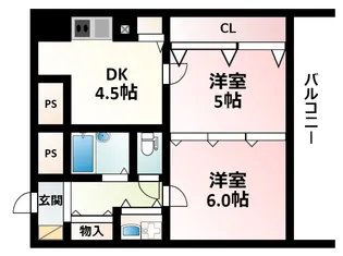 ハイムタケダT-8【9階】の間取り