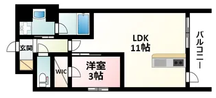 サンレムート江坂3rd【6階】の間取り