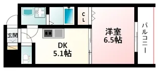 オクトレーベン新大阪【3階】の間取り