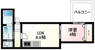ラシャンス西中島南方【3階】の間取り