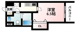 FRENCIA NOIE東三国【8階】の間取り