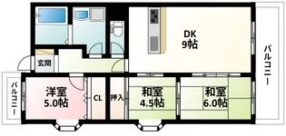 アスティオン江坂【3階】の間取り