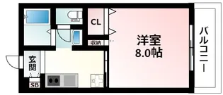 ドミトリオ仁王田【5階】の間取り