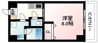 1Kの間取り画像