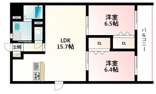 第23関根マンション【3階】の間取り