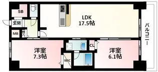 ジョワイユ新大阪【11階】の間取り