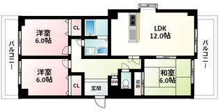 レシェンテ緑地【1階】の間取り
