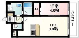 プレジオ緑地公園【5階】の間取り