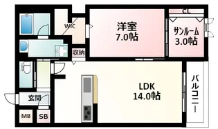 Auvergne Seybe【1階】の間取り