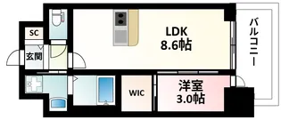 セレニテ江坂グランデ【3階】の間取り