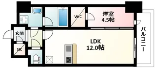 大阪府大阪市淀川区木川東4丁目【マンション】の間取り