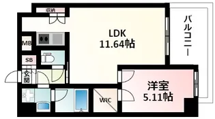 ノルデンハイム江坂【5階】の間取り