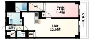フェリシア江坂【9階】の間取り