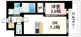 セレニテ江坂アリア【7階】の間取り