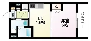 ドライバウム江坂【4階】の間取り