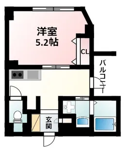 ミックコート東三国【4階】の間取り