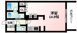 アビティ江坂【13階】の間取り