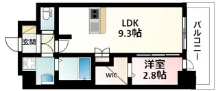 セレニテ新大阪プリエ【9階】の間取り