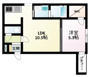 フジパレス東三国Ⅲ番館【2階】の間取り