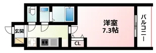 S-RESIDENCE新大阪駅前【9階】の間取り