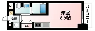 グレンパーク江坂Ⅱ【4階】の間取り