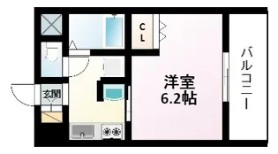 エステムコート新大阪Ⅵエキスプレイス【15階】の間取り