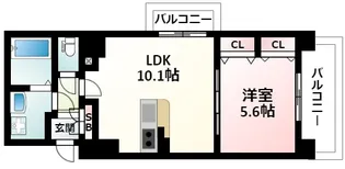 ノルデンハイム江坂Ⅱ【14階】の間取り