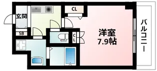 アーデン江坂Ⅲ【3階】の間取り