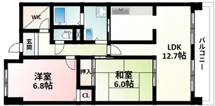サンシャイン江坂【4階】の間取り