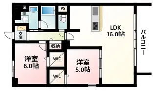 WELINA江坂【9階】の間取り