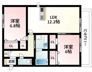 Friend Esakahigashi【1階】の間取り