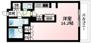 アパートメンツ江坂【7階】の間取り
