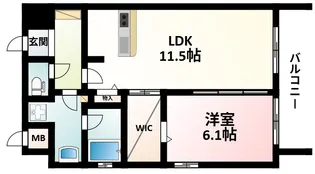 アグレアーブル【7階】の間取り