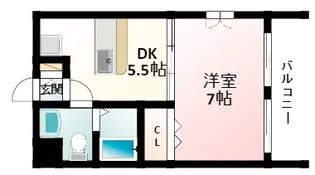 カサ・ソル・パティオ【3階】の間取り