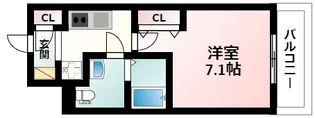 ラクラス新大阪【9階】の間取り