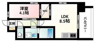 レジディア新大阪【2階】の間取り