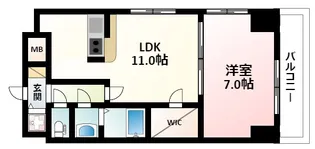 ノルデンタワー新大阪【19階】の間取り
