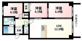 パークアヴェニュー緑地【1階】の間取り
