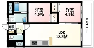 第一田中マンション【6階】の間取り