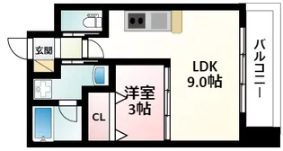 アーバンフラッツ西中島【11階】の間取り