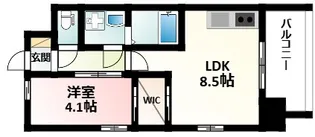 レジディア新大阪【8階】の間取り