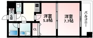レフィーナカルム江坂【3階】の間取り