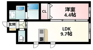 第23関根マンション【4階】の間取り